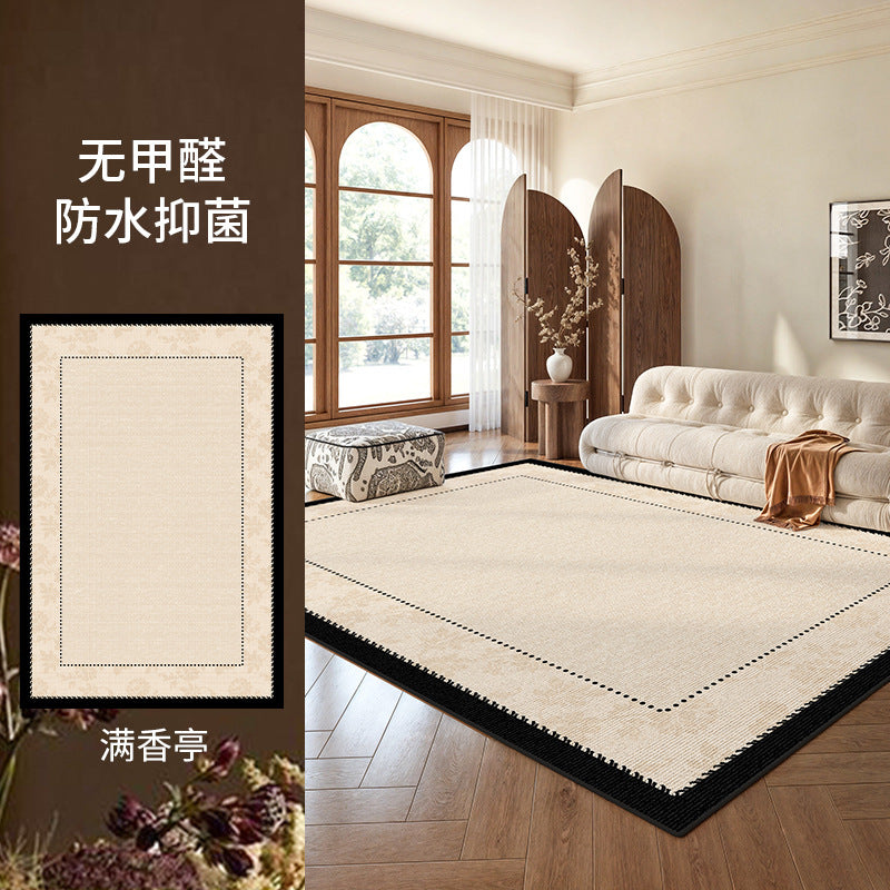 Carpet living room french medieval style no-wash and wipeable classy quiet luxury bedroom carpet floor mat large area full coverage for home