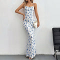 women's spring/summer  new collection: sweet & fresh floral print sundress with spaghetti straps and open back – perfect for vacation!