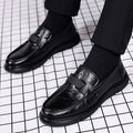 Casual leather shoes for men - live stream slip-on loafers - british style business versatile anti-slip soft sole soft upper slip-on leather shoes