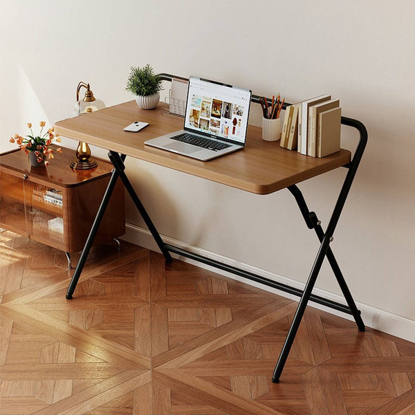 Foldable desk Computer desk Student home study writing desk Simple office Solid wood lifting small bedside table