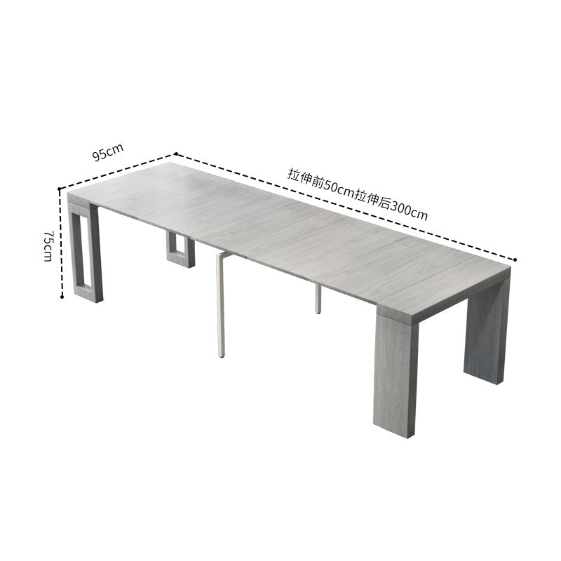 Customizable italian minimalist dining table from factory direct – extendable, detachable, light luxury, high-end, large dining table for multiple guests