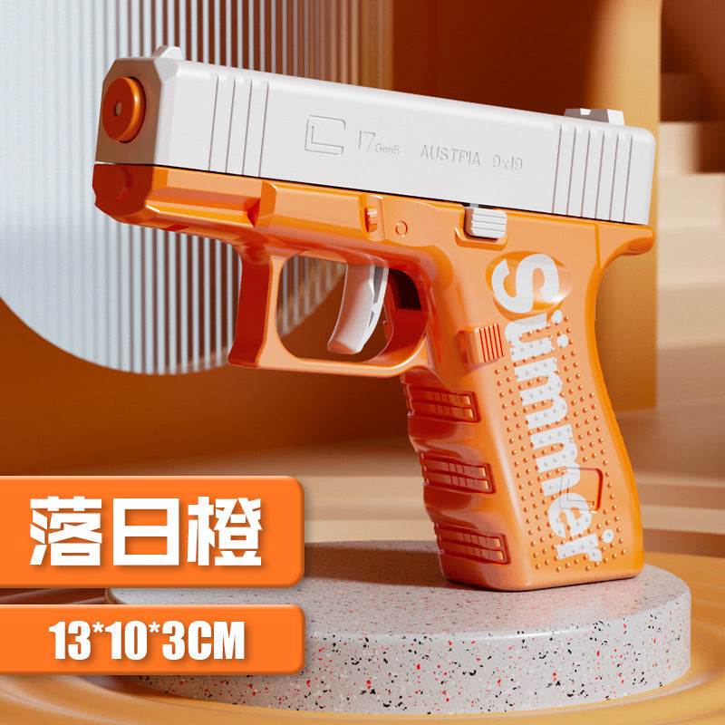 Douyin's new manual continuous reloading mini glock water gun summer outdoor water gun beach kids toys