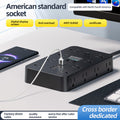 Us standard travel adapter power strip with 16 outlets, 5 usb ports - ideal for traveling to the us, canada, and mexico - home use