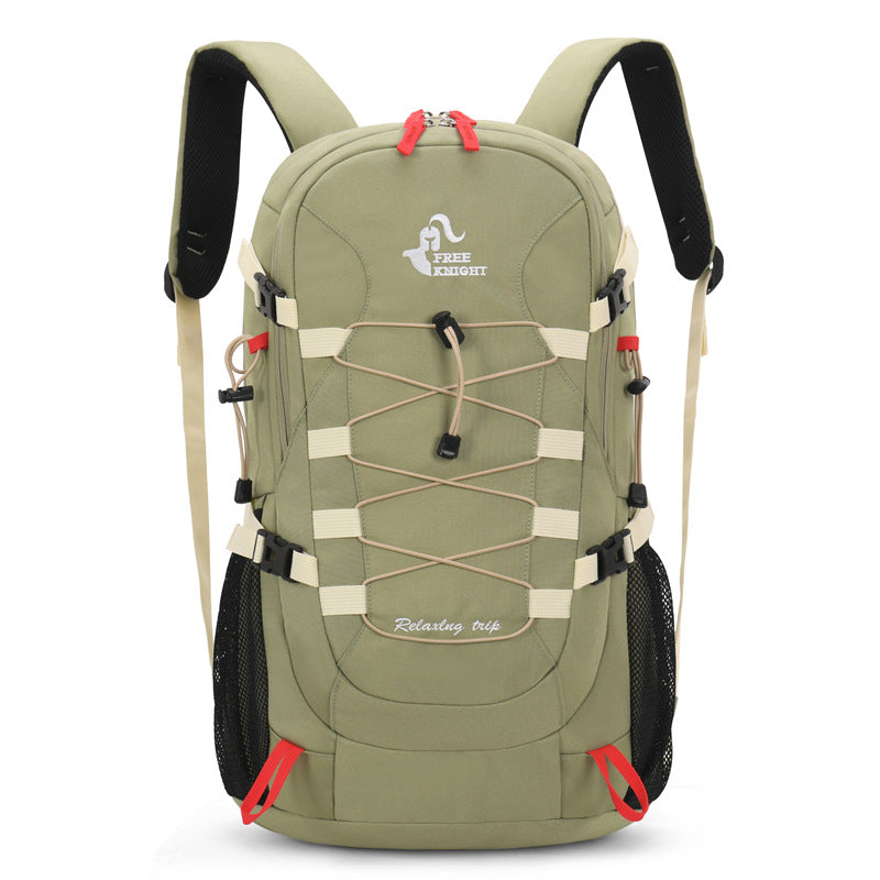 Cross-border mountaineering bag 40L waterproof Oxford cloth mountaineering bag, men's and women's outdoor sports backpack with rain cover
