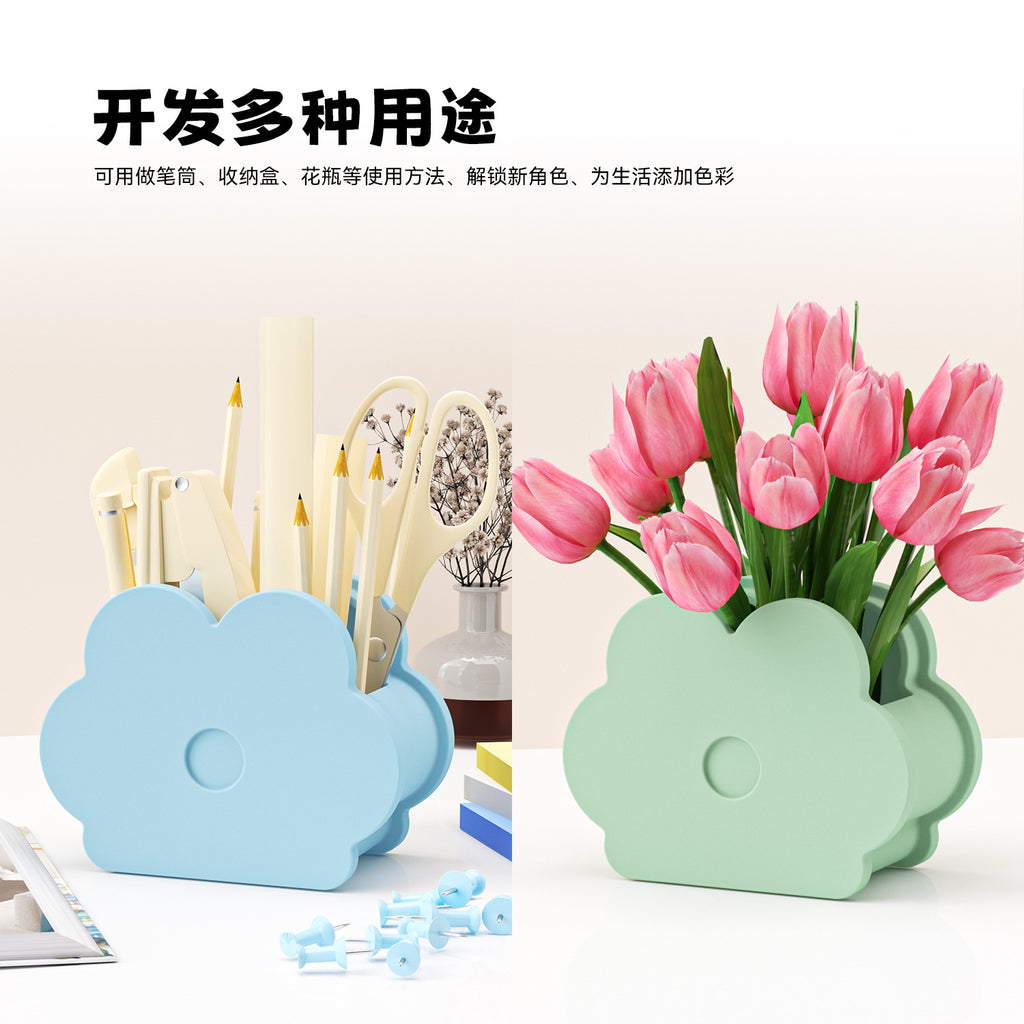 Premium makeup brush silicone storage box dustproof dresser desktop beauty large capacity makeup pen storage bucket