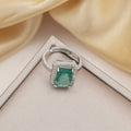 Tz-8235 silver sea blue ring