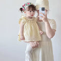 Summer baby girl romper dress - lightweight, sweet, and cute dopamine summer outfit