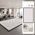 Carpet living room 2026 new french style black and white grids waterproof washable bedroom bedside sofa floor mat