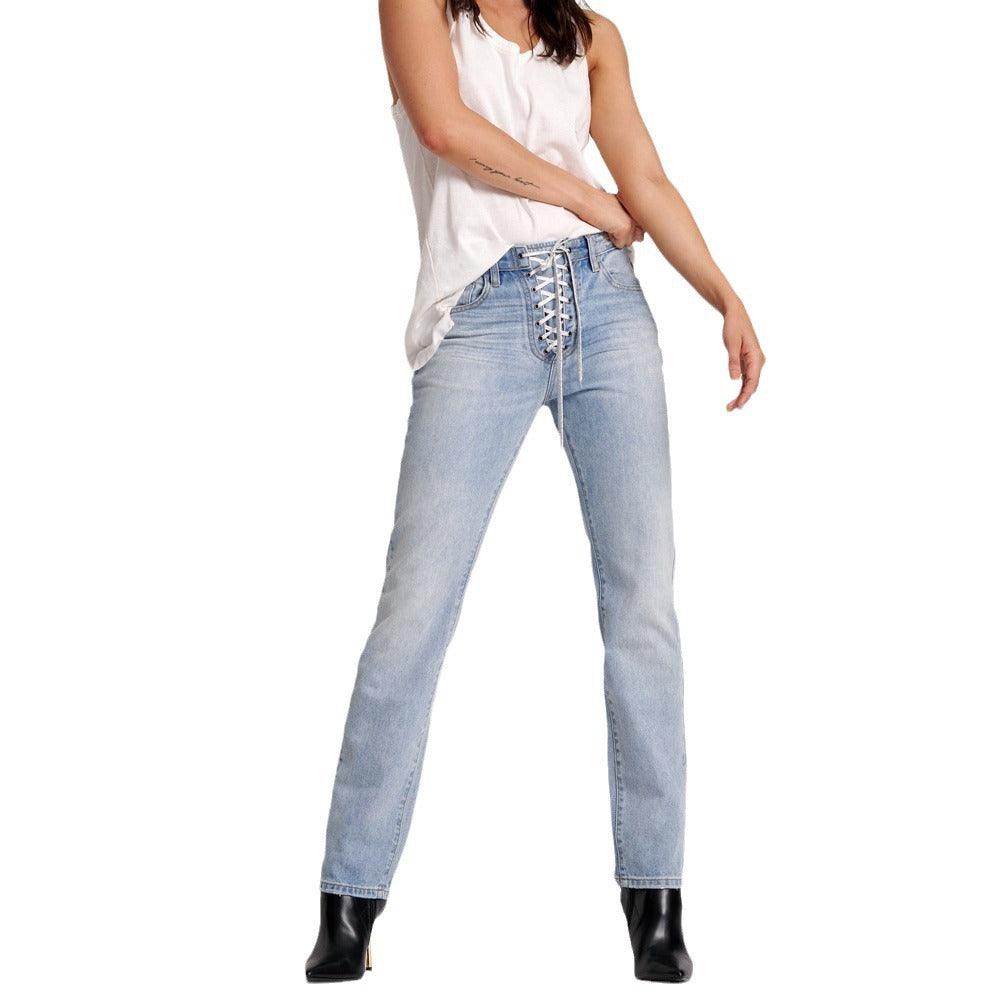 Fashionjeans women's new arrivalexporttrendy elastic skinny jeans pants high waist washed casualstylishjeans