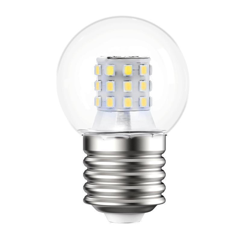 Super bright light bulb led three-color dimming for home screw 5w 7w chandelier e27 transparent small round bulb magic bean energy saving