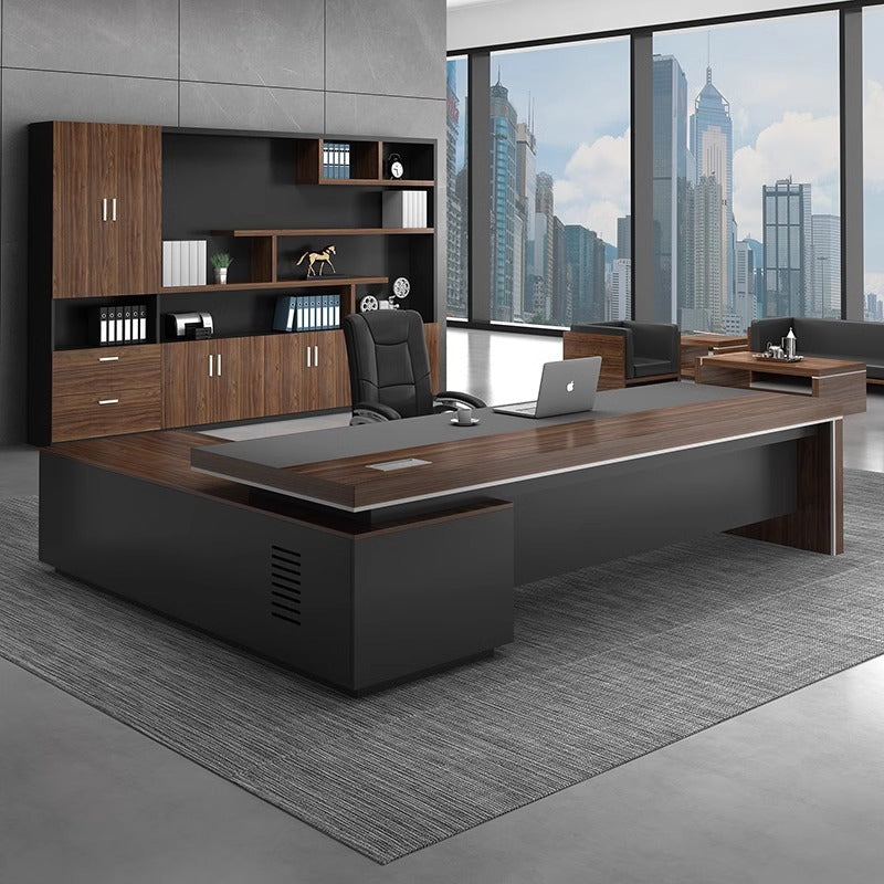 Saint li boss desk office desk casual modern president manager desk supervisor desk and chair combination light luxury executive desk office