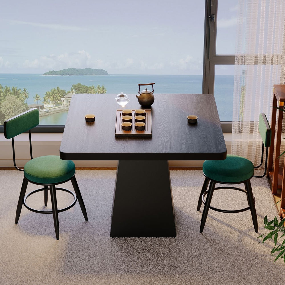 Second-hand style solid wood dining table square table round table tea table ash embossed small apartment normcore design dining table coffee table