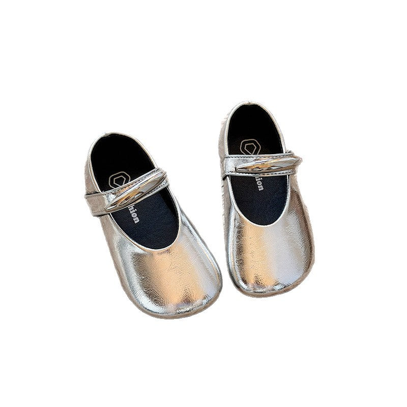 ins British small leather shoes 2025 spring and autumn new Korean version of girls' small fragrant style princess shoes little girl with skirt