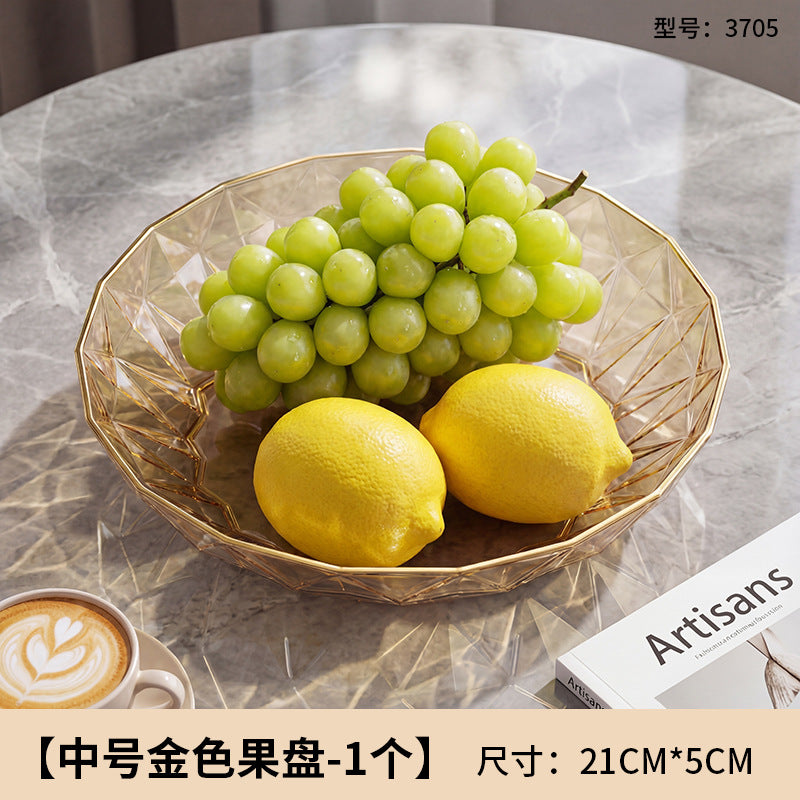 For home plate small creative living room fruit plate accessible luxury good-looking coffee table snack plate melon seeds peanut candy plate