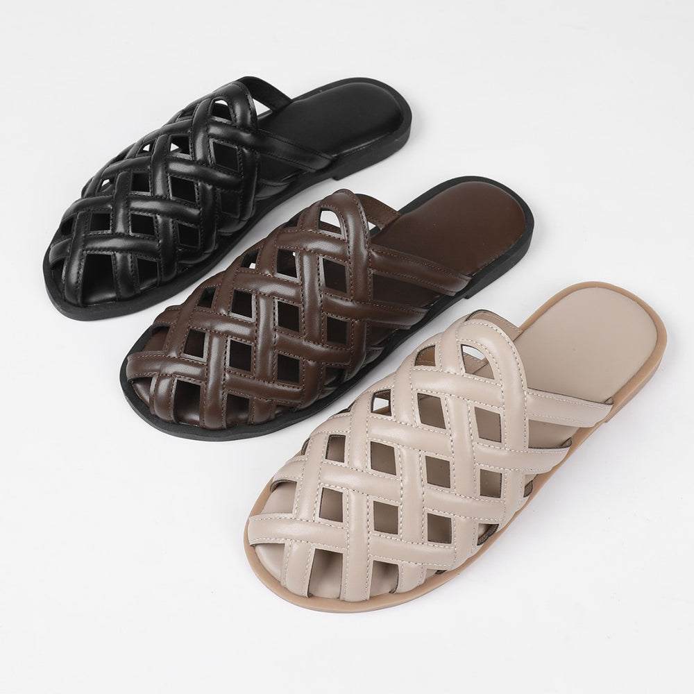 export plus size fashionable fairy style slippers flat bottom beach vacation sandals women's summer outdoor sandals