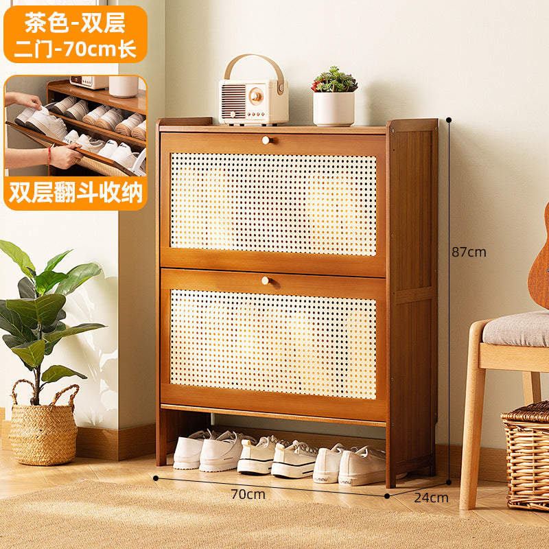 Simple shoe rack household door multi-layer with door dust-proof entry shoe rack shoe cabinet high vertical integrated storage rack