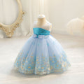 European and american style children's formal dress - peach blossom princess dress for baby girls - first birthday dress - baby dress