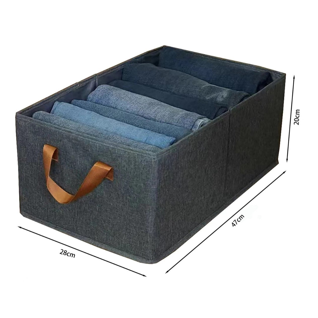 Organize storage box Uncovered foldable cation storage box Wardrobe Home clothes pants Portable storage box