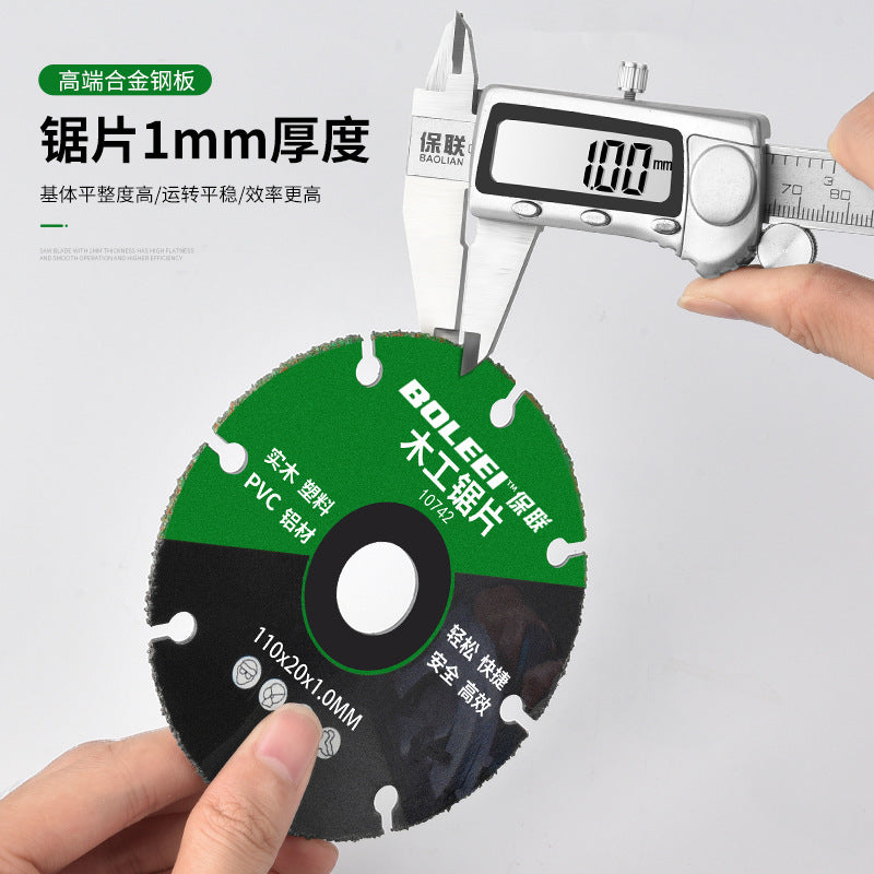 New woodworking saw blade 4inch - alloy cutting disc for pvc, plastic, aluminum, and solid wood - specifically designed for electric saws, angle grinders, and cutting machines