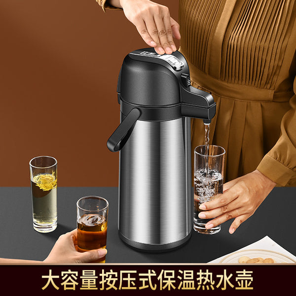 Air pressure kettle, thermos bottle, kettle press type thermos bottle, large capacity tea house chess and card room household boiling water bottle