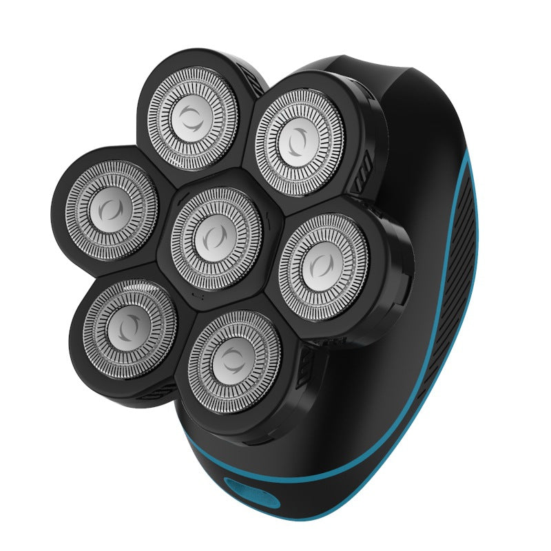 8w four-in-one blade shaver, fully washable, rechargeable set, waterproof digital display, rotary four-blade head