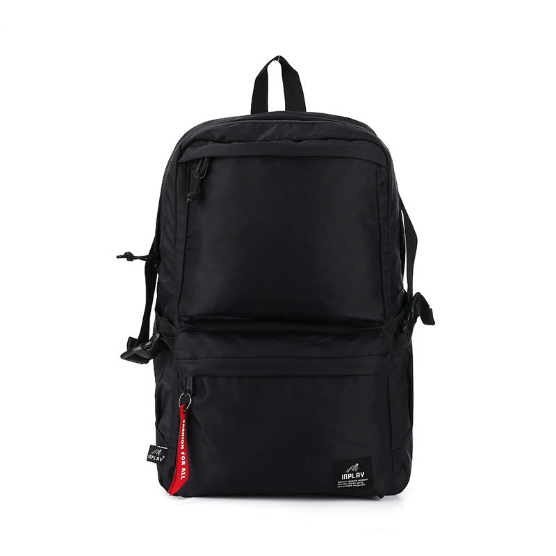 Cross-border Korean version of fashion casual backpack women's large capacity men's backpack student schoolbag junior high school high school student