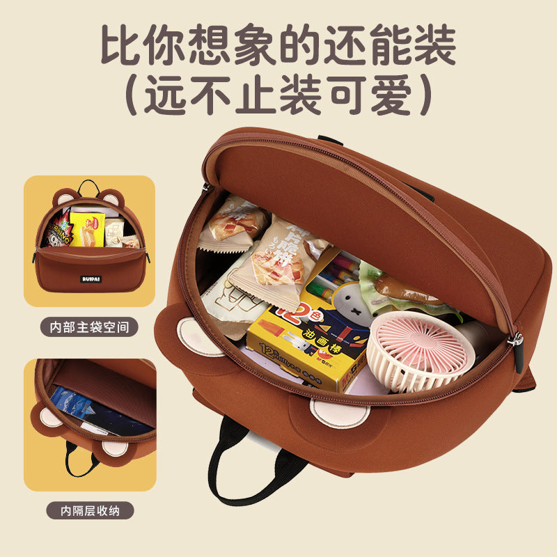 Rui brand children's schoolbag kindergarten schoolbag girls and boys cute travel baby backpack ultra-light girls bag