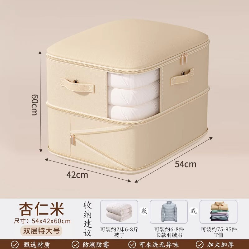 Perspective down jacket quilt vacuum compression storage bag clothing finishing wardrobe bag large capacity quilt packaging