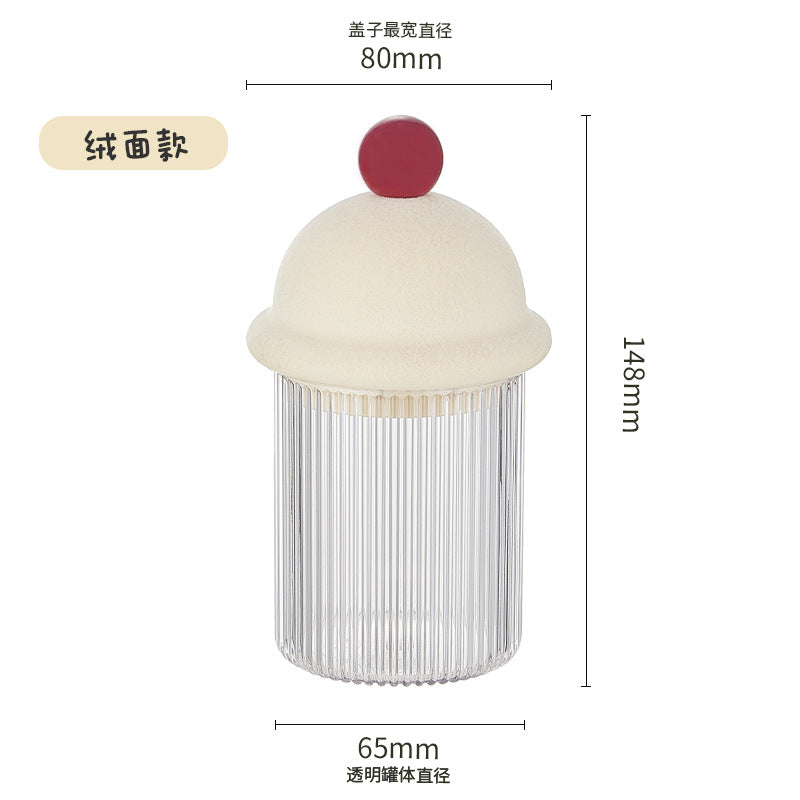 Household dust-proof toothpick storage box with lid, dining table floss box, creative desktop cotton swab box, transparent snack box.