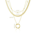 Versatile layered necklace for cross-border e-commerce: european and american fashion, exquisite stainless steel choker, women's jewelry wholesale