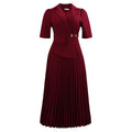 D3364  fashion cross-border  summer elegant fashionable elegant half sleeve suit collar african dress