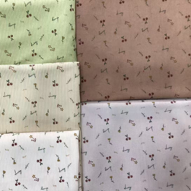 Corn kernels printed corduroy fabric 8 pits, 11 pits, 16 pits, clothing, luggage, sofa throw pillow, all-polyester flannel fabric