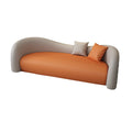 Cream nordic light luxury modern casual sofa designer creative special shaped shop straight row casual fabric sofa