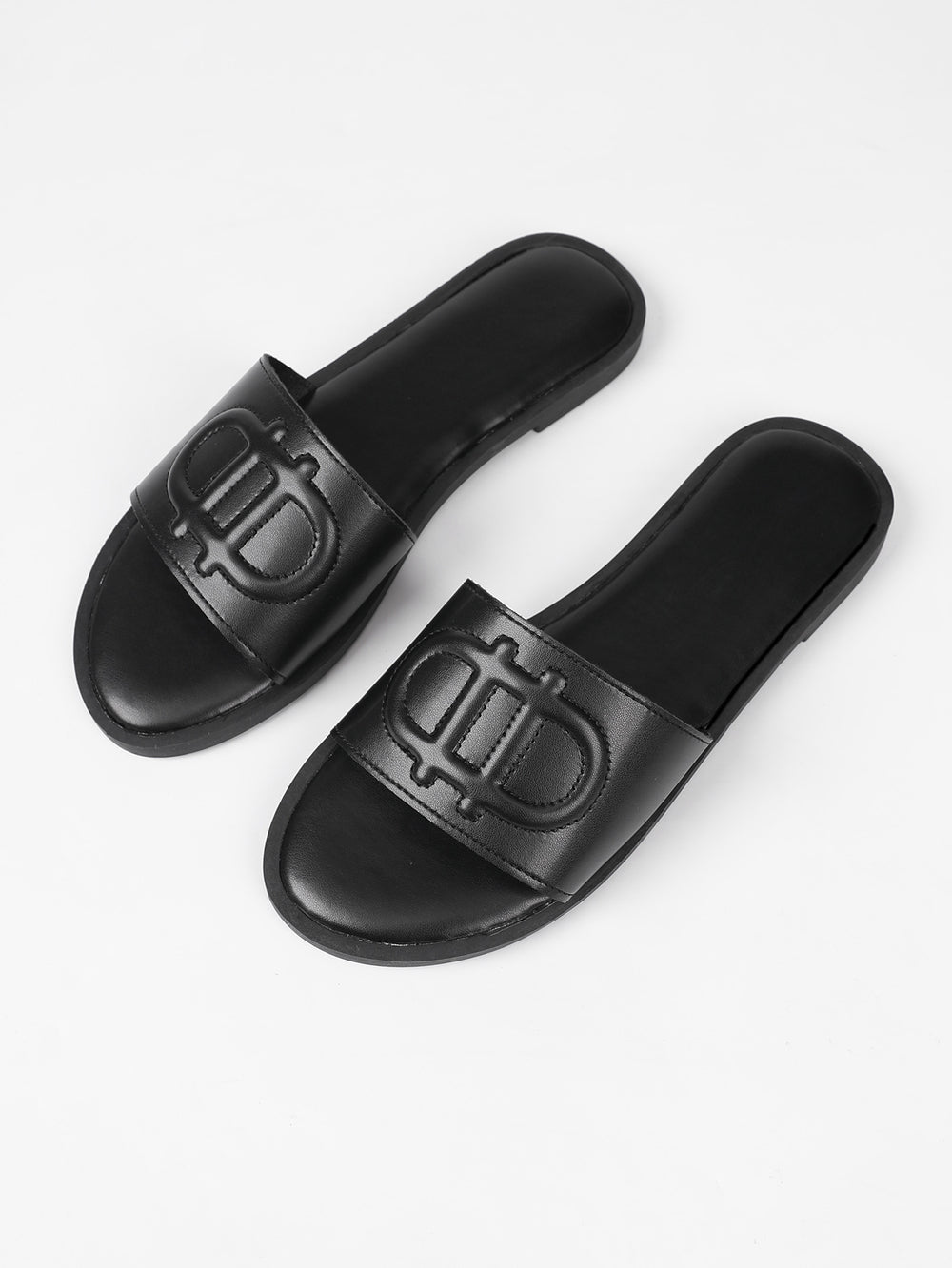 exclusive supply of european, american, and middle eastern accessible luxury round-toe d-letter high-heeled slippers, high-end outdoor wear, summer non-slip women's shoes