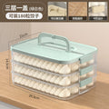 Dumpling box food grade frozen refrigerator storage box for home multi-layer crisper box kitchen wonton dumplings quick-frozen special
