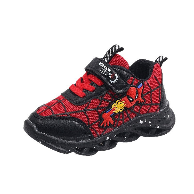 spring/autumn new light-up sneakers: boys' luminous casual shoes & girls' cartoon light-up shoes for older kids