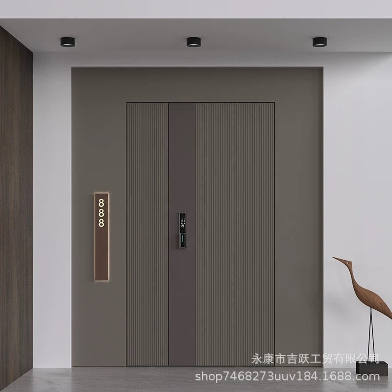 Cast aluminum door, entrance door, anti-theft door, finely carved cast aluminum door, double door, sub-door, class a entrance door, anti-theft door