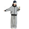 Girls' autumn outfit set - trendy korean style activewear for kids, new spring/autumn collection, casual and stylish two-piece set for girls (sizes for mid-to-large children)
