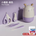 Baby nail clipper set - safe, anti-pinch, includes nail clippers, pliers, and nail file - newborn to toddler