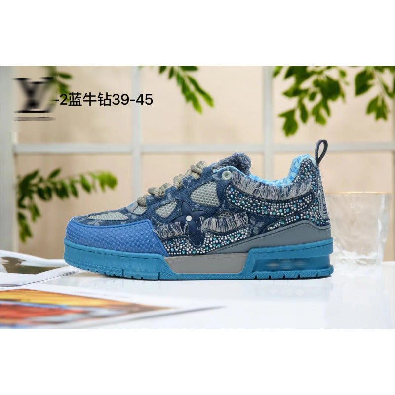 European market men's and women's bread shoes, height-increasing chunky sole dad shoes, fashionable and versatile sneakers, couple's skate shoes