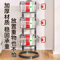 Basketball storage rack - home floor-standing foldable basketball hoop with soccer & volleyball storage - multi-tier sports ball organizer