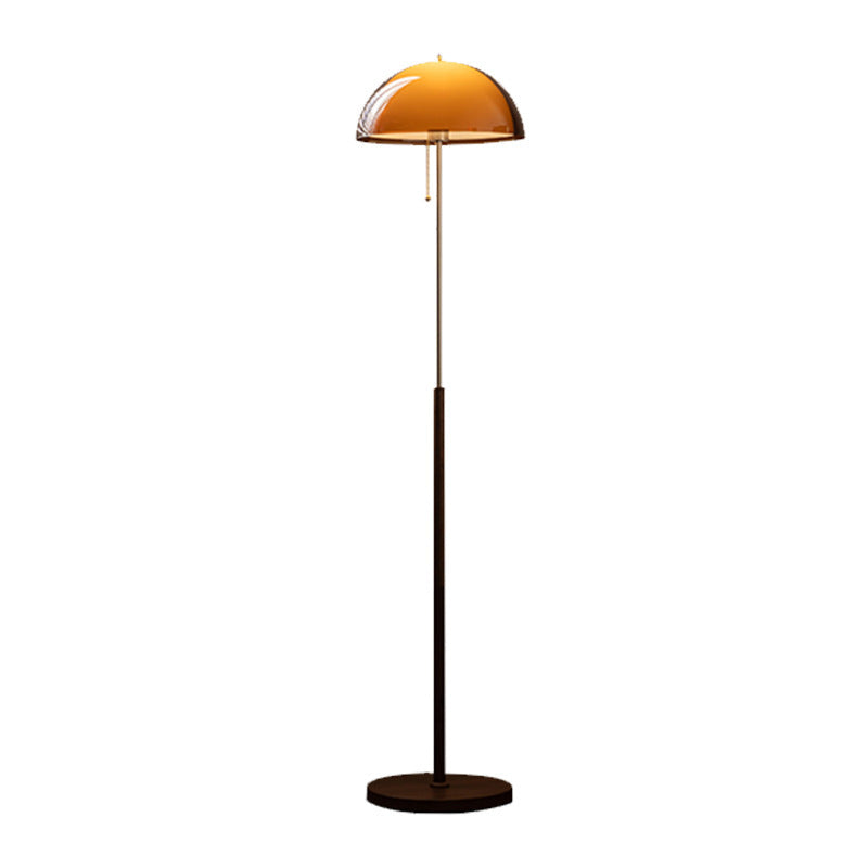 American mid-century living room floor lamp sunset atmosphere lamp bedroom bedside designer retro sofa next to vertical table lamp