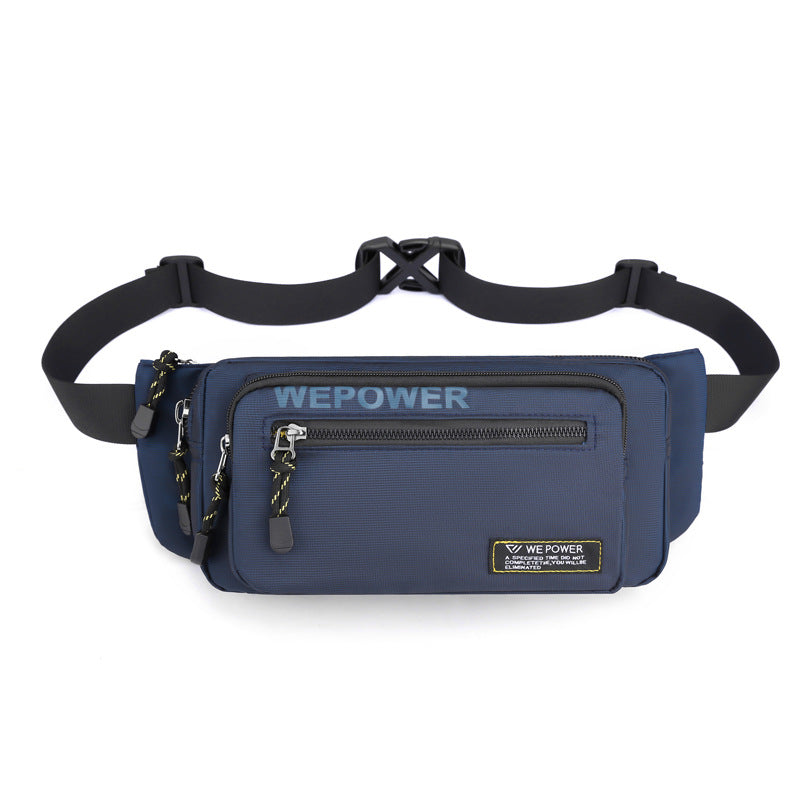 Cross-border new sports fanny pack, fashionable men's breast bag, messenger bag, outdoor running mobile phone bag, fitness equipment bag.