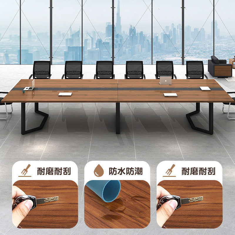 Saint-li conference table - modern minimalist rectangular table for meeting rooms, negotiation, and training - desk and chair set office furniture