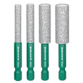 Grinding and drilling all-in-one hole opener, special grinding head for trimming, hexagonal handle, dry diamond drill bit for ceramic tiles and glass