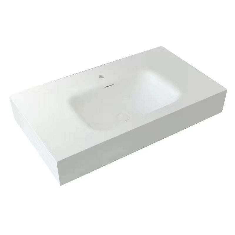 Corian integrated basin washbasin integrated countertop single basin bathroom for home washbasin casual