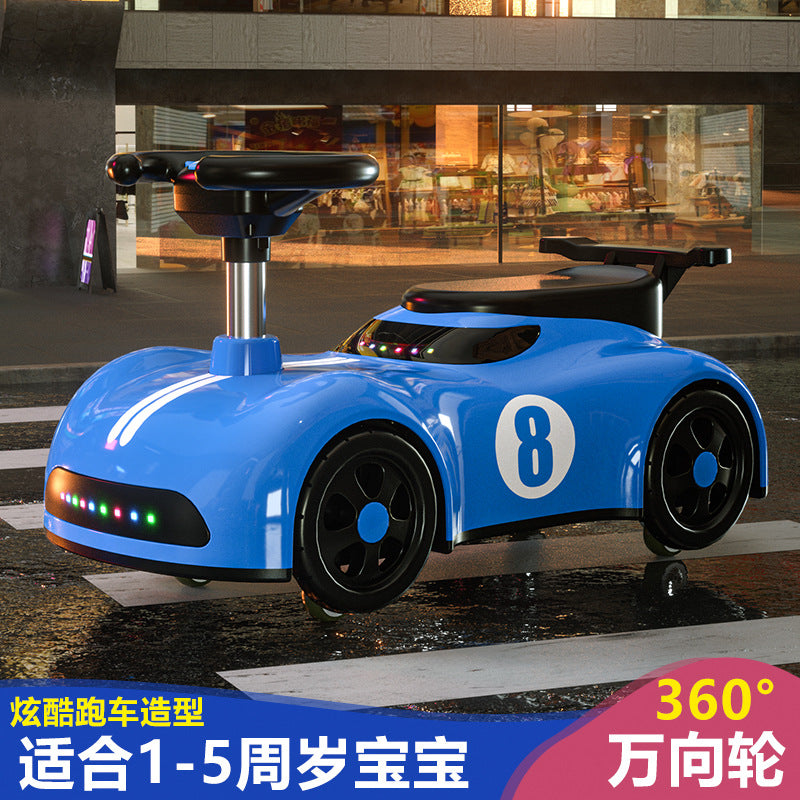 New children's scooter 3-7 year old boys and girls can take a four-wheeled silent yo-yo car to prevent rollover New Year's gift