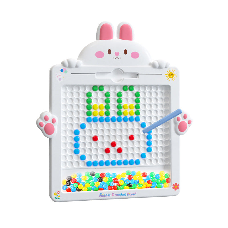 Rabbit magnetic drawing board - enhances focus, imagination, early education, and cognitive development for children