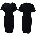 D3149 european and american style women's clothing  summer new arrival ruffle sleeve fashion slit bodycon plus size women's cross-border dress