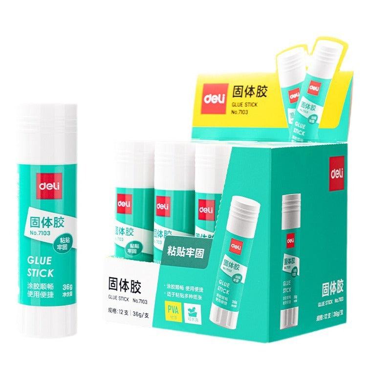 Deli Stationery 7101/7102 Solid Glue 21g High Viscosity Children's Handmade Glue Office Medium Glue Stick Wholesale
